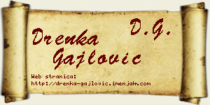 Drenka Gajlović vizit kartica